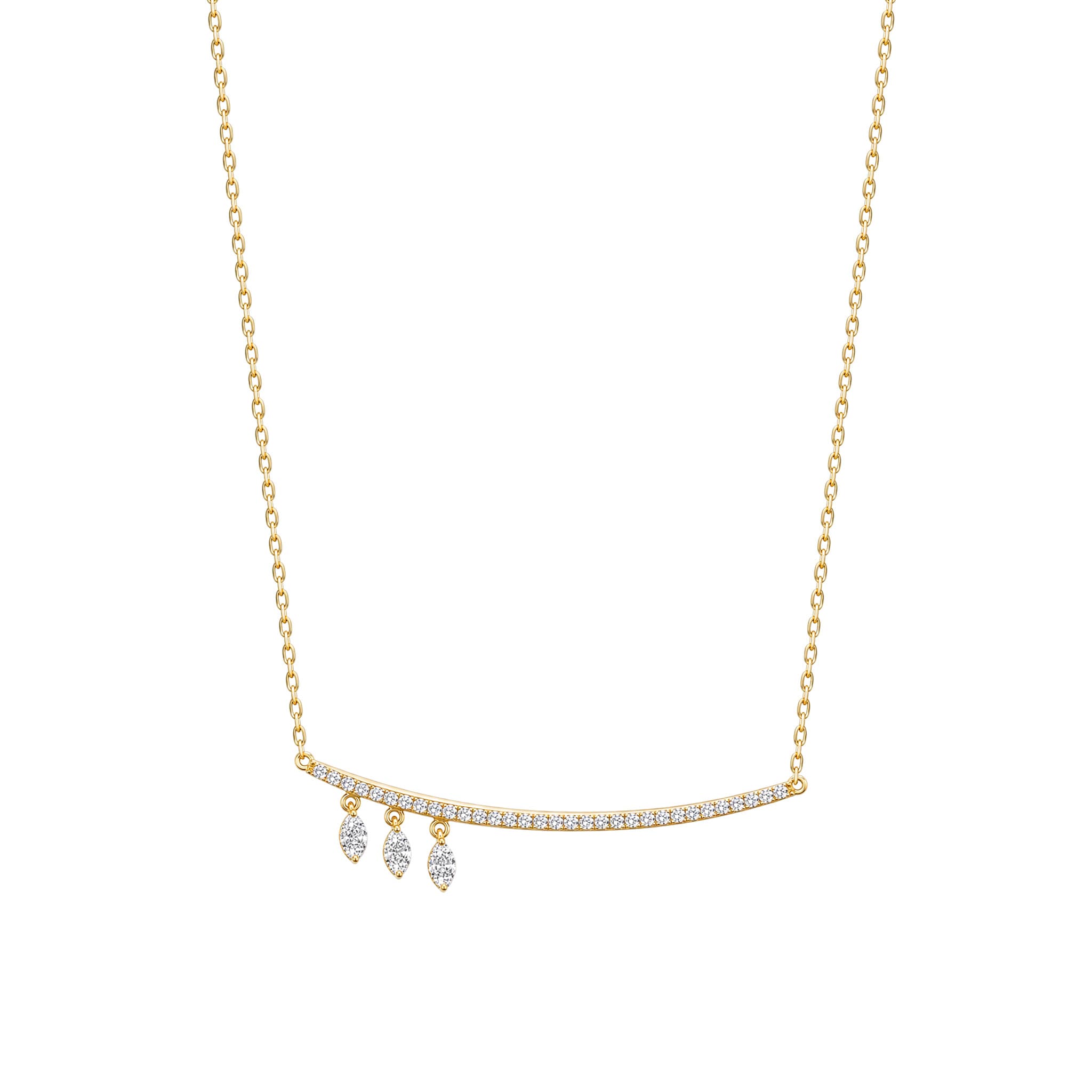 Marquise Bar Necklace